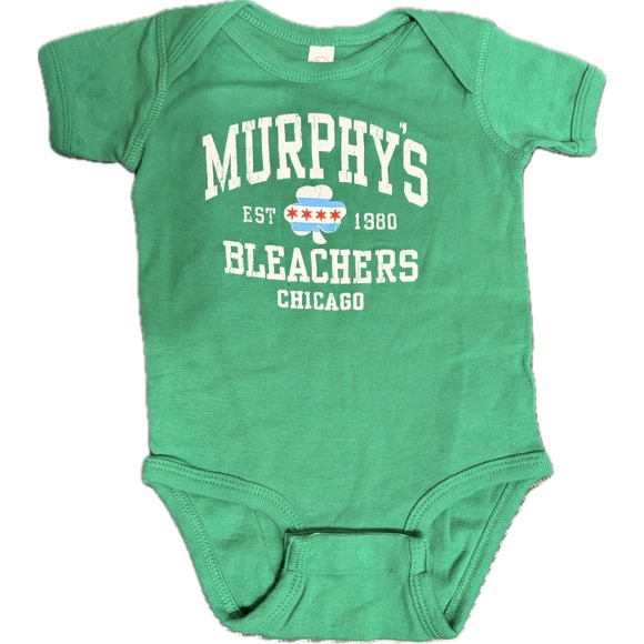 Rabbit Skins Other - Murphys Bleachers Chicago Cubs Green Graphic Bodysuit 12 Mths Baseball